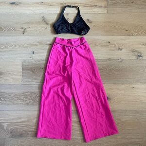 Tumblewear size 12 Top and Kelle Child Medium Pink Pinestripped Pants